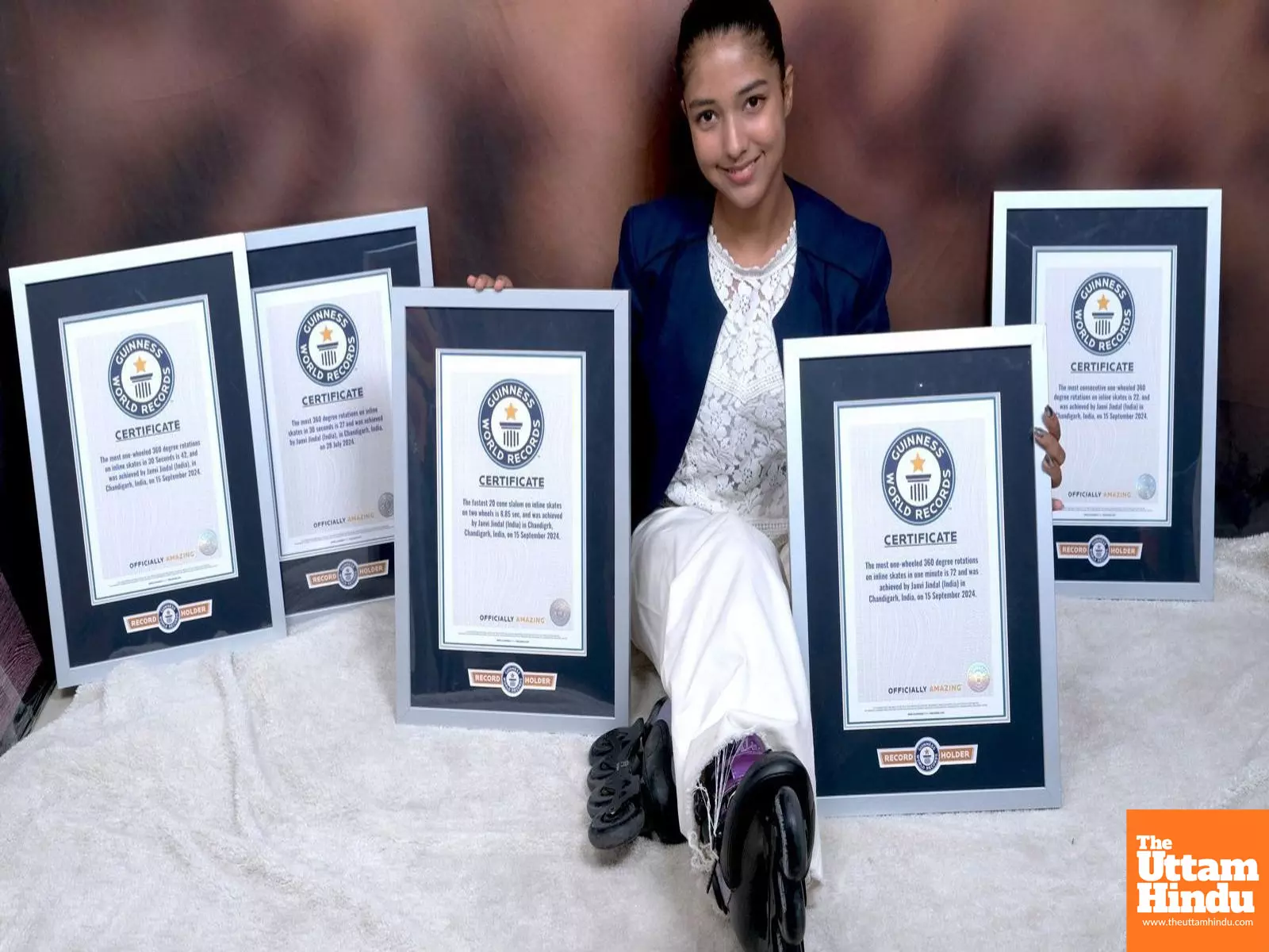 Meet Janvi Jindal: 17-Year-Old Skating Prodigy from Chandigarh with 5 Guinness World Records Meet Janvi Jindal: 17-Year-Old Skating Prodigy from Chandigarh with 5 Guinness World Records