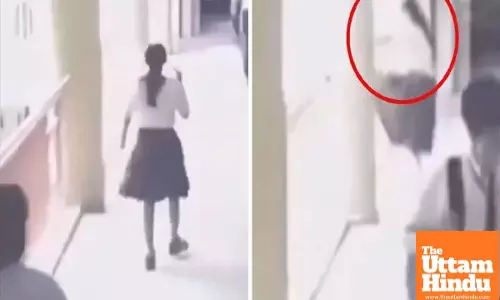 Class 10 Girl Suddenly Jumps from 4th Floor of School, LIVE Death Captured on CCTV - Watch Video