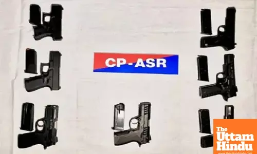Cross-Border Arms smuggling Racket Busted in Amritsar: 4 Smugglers Arrested; 7 Pistols including PX5 and Glock Recovered