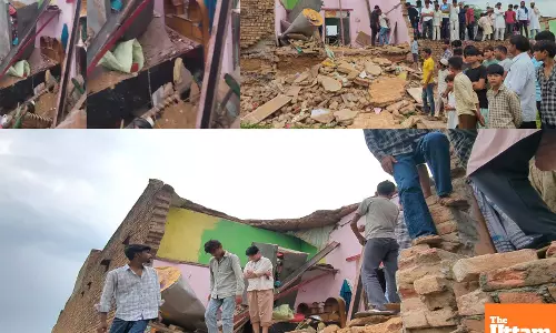 Tragedy in Nuh: House Collapse Kills Two Children, Several Injured