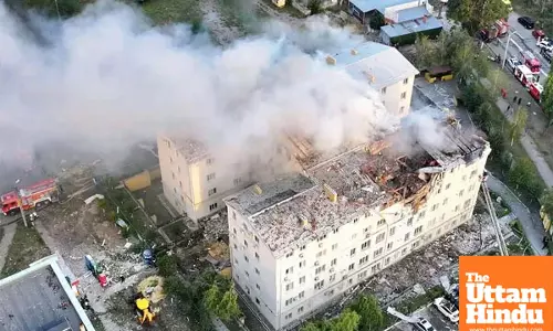 Russia Attacks Ukraine Amidst Peace Talks: 5-Story Building Hit, 5 Killed in Kharkiv