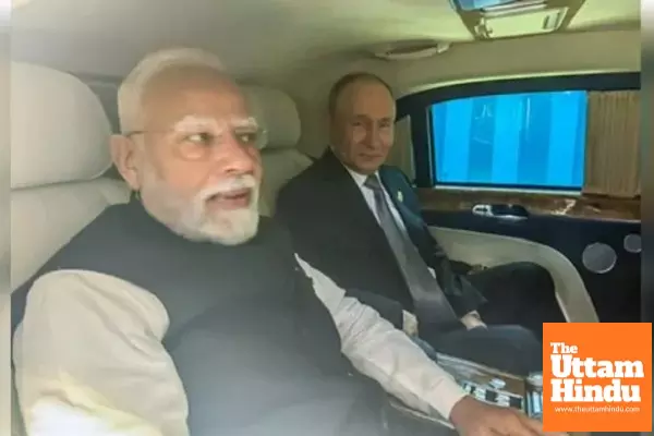 Isolated Pakistan PM Caught Alone, PM Modi and President Putin Travel Together for Bilateral Meeting Isolated Pakistan PM Caught Alone, PM Modi and President Putin Travel Together for Bilateral Meeting