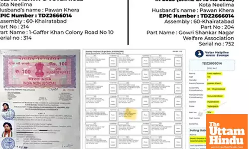 Kota Neelima, wife of Congress leader Pawan Khera, accused of holding two active voter IDs