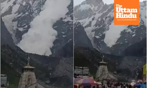 Avalanche in Kedarnath after glacier breaks from mountain, video goes viral