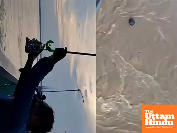 Bappas Gentle Farewell: Viral Video Shows Creative Way to Bid Adieu to Ganpati Bappas Gentle Farewell: Viral Video Shows Creative Way to Bid Adieu to Ganpati