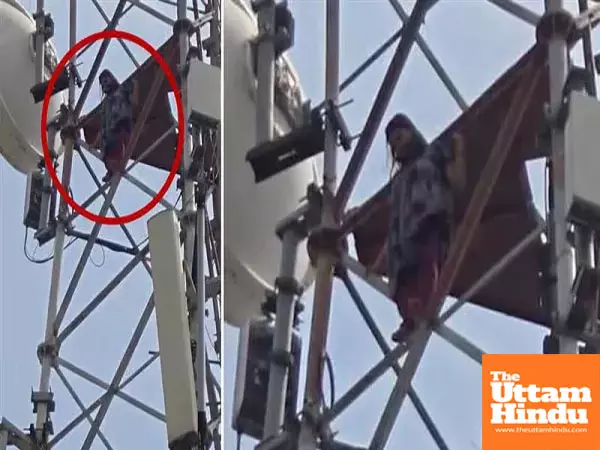 Woman Climbs Tower in Motihari, Refuses to Go to In-Laws House