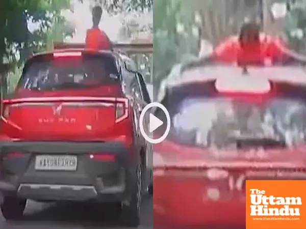 Dangerous Fun: Childs Head Hits Overhead Barrier While Standing in Car Sunroof, Watch Video