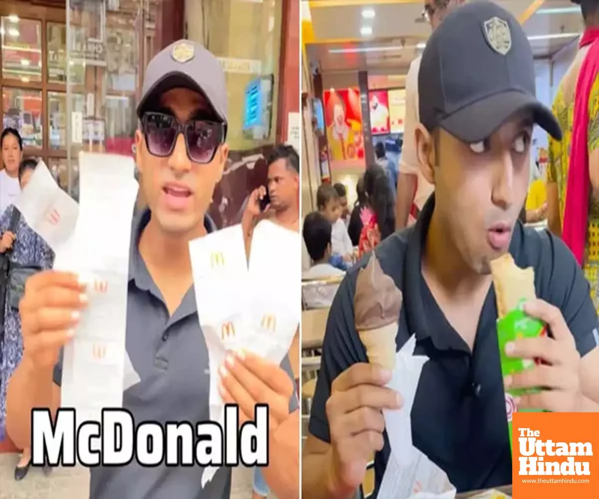 Can one eat food for free at McDonald’s? Youth’s video claim gets exposed Can one eat food for free at McDonald’s? Youth’s video claim gets exposed