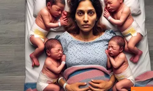 Woman gives birth to quadruplets, now mother of seven children