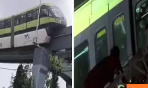 Heavy rain disrupts life in Mumbai, several areas waterlogged, monorail service stopped