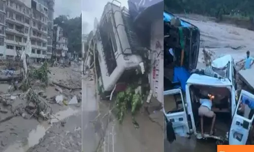 Rain fury in Himachal: Bus stand submerged in Mandi, vehicles swept away, one dead