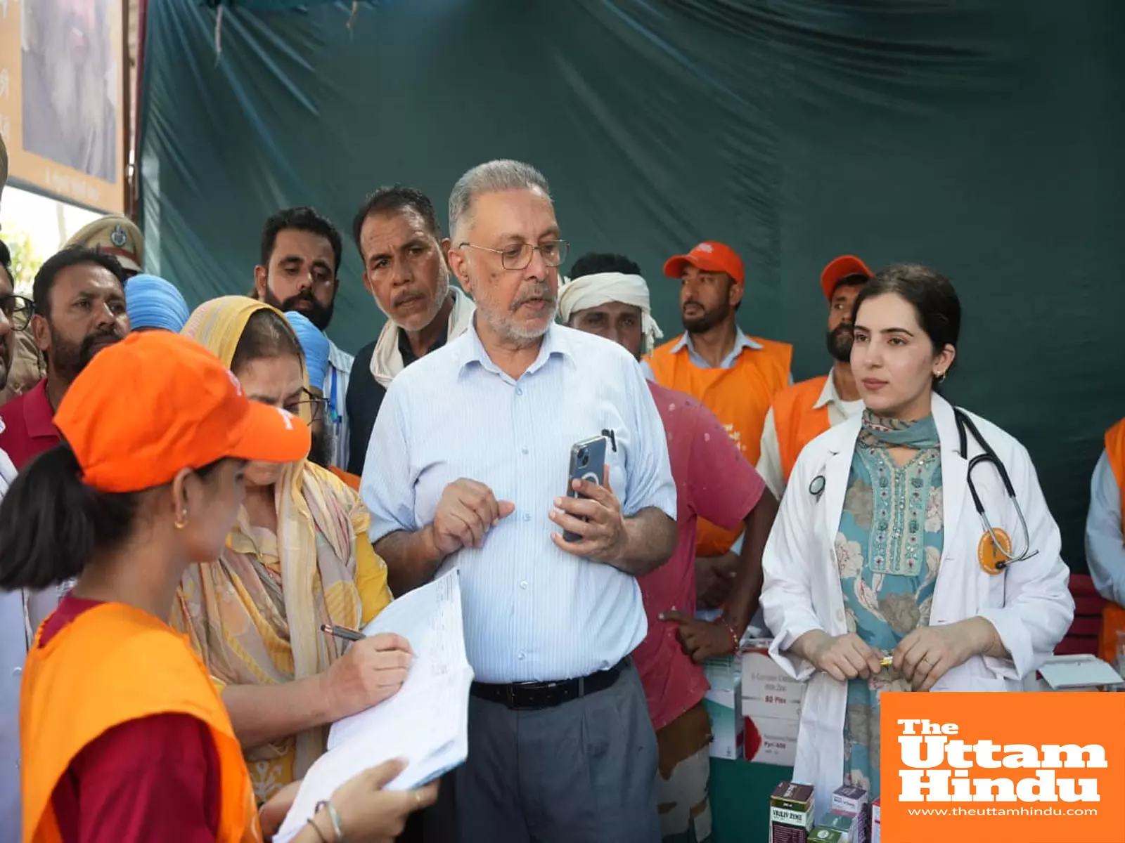 Health Minister Dr. Balbir Singh Reviews Flood Rehabilitation in Ferozepur, Appeals for Donations
