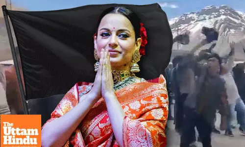 Kangana Ranaut Faces Black Flags in Himachal as Youth Congress Protests Delayed Disaster Visit