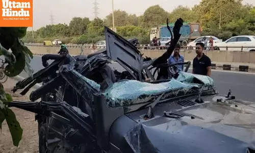 Horrific Road Accident: Thar Crashes into Divider, Five Dead