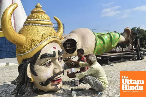 Ayodhya’s Dussehra Controversy: Police Ban Burning of India’s Tallest Ravana Effigy