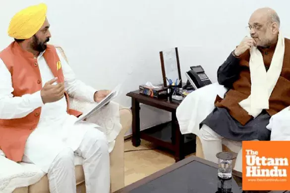 CM Bhagwant Mann meets Amit Shah, seeks more flood relief fund