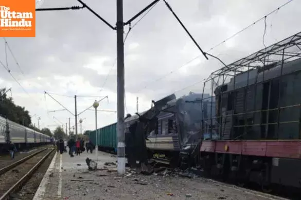 Russian drone strikes Ukrainian railway station, 30 killed in inferno
