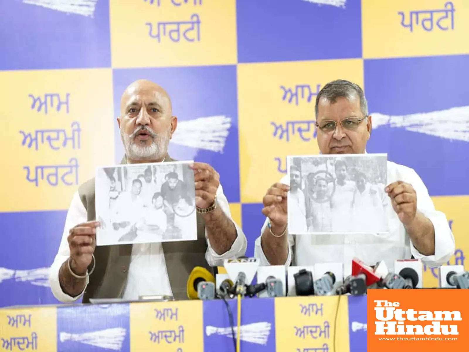Congress leader Raja Warring’s direct links with Sukhwinder Kalkatta murder accused Dippy Bawa; AAP releases photographs
