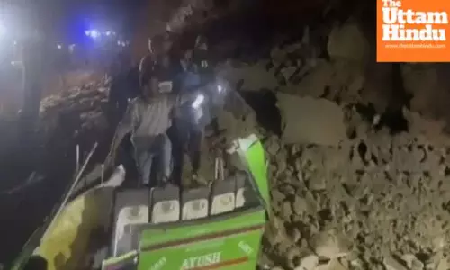 Massive landslide in Bilaspur claims 15 lives as bus buried under debris