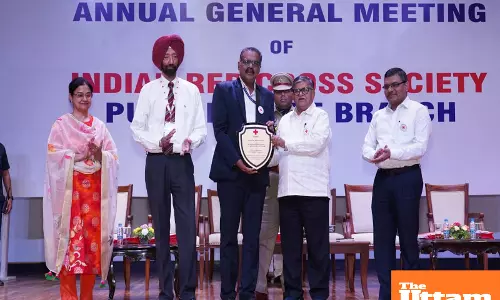 Indian Red Cross Society felicitates REC Foundation with CSR Award of Appreciation