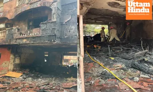 Massive fire erupts at MPs’ Brahmaputra Apartments, just 200 metres from Parliament