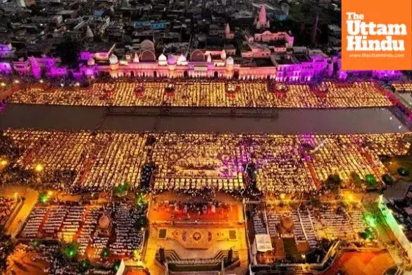 Divine glow in Ayodhya! 26 lakh diyas illuminate the city, chants of ‘Jai Shri Ram’ resound Divine glow in Ayodhya! 26 lakh diyas illuminate the city, chants of ‘Jai Shri Ram’ resound