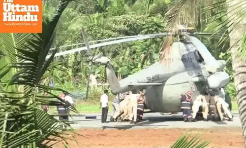 Major Accident Averted: Helipad Sinks During President Murmu’s Helicopter Landing in Kerala