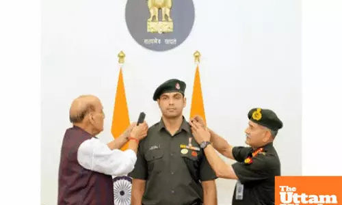Neeraj Chopra honored with Lieutenant Colonel rank in territorial army, receives insignia from Rajnath Singh