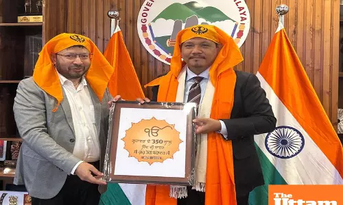 Dr. Ravjot Singh invites Meghalaya Chief Minister to attend 350th martyrdom anniversary of Sri Guru Tegh Bahadur sahib ji