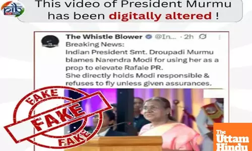Pakistani Accounts Share AI-Generated Video of President Murmu, PIB Fact Check Exposes Fake Propaganda