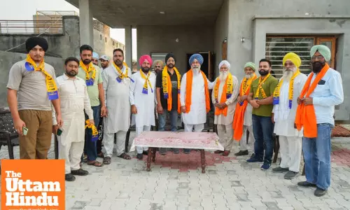 Major setback for Congress as former Sarpanch Nirwail Singh joins AAP along with his family