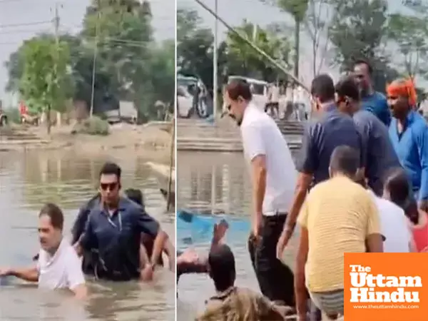 Rahul Gandhis Desi Aandolan: Congress Leaders Fishy Adventure Goes Viral! Watch VIDEO