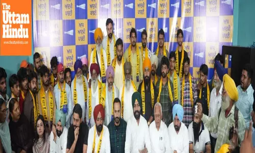 Major Boost to AAP Candidate Harmeet Sandhu’s Campaign as Congress Leader Rajbir Kasel Joins AAP