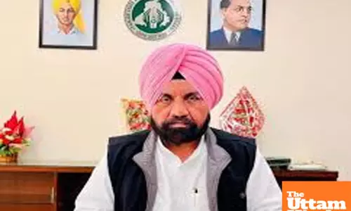 Harchand Singh Barsat campaigns for AAP candidate Harmeet Singh Sandhu