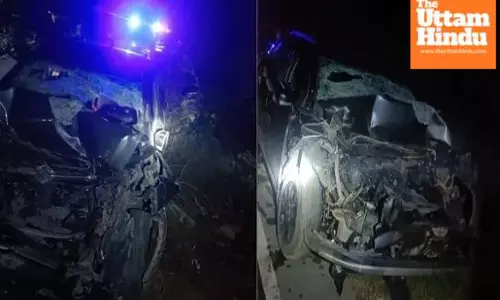 Mahendragarh tragedy — speeding car hits dumper, three friends lose their lives