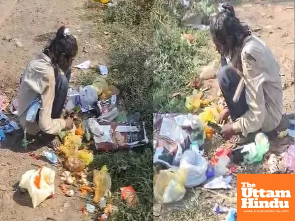 Innocent child eats from trash near Vidisha collectorate, image sparks outrage