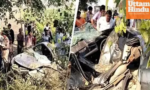Tragic accident in Punjab: Car hits tree, three dead and four injured
