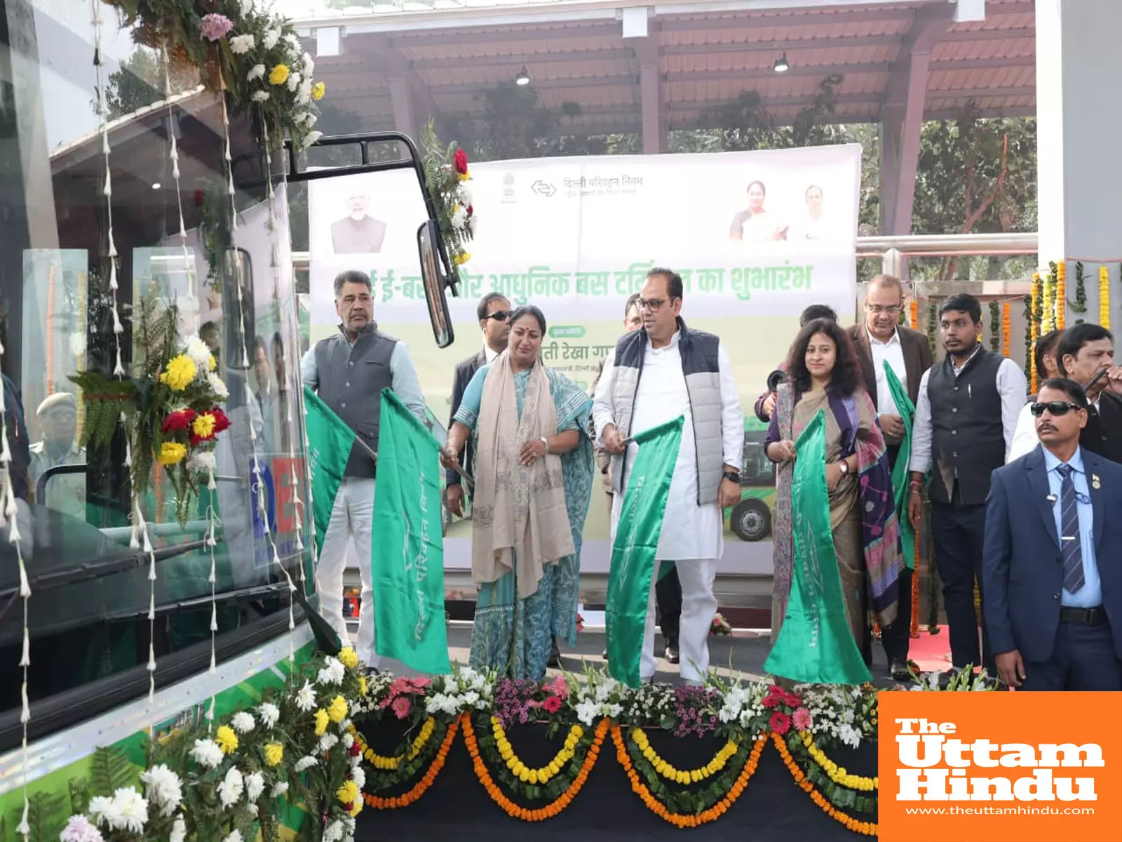 Delhi’s transport revolution continues: CM Rekha Gupta flags off 40 new electric buses