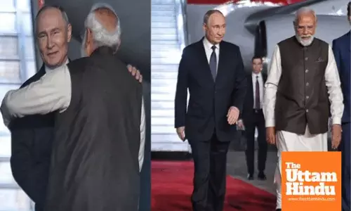 Putin lands in India, Modi greets him with a warm hug as the world watches