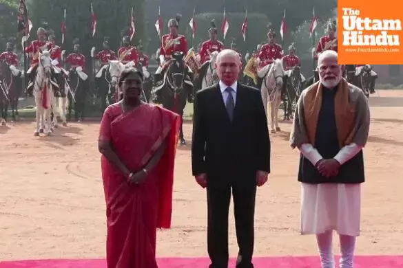 Putin receives guard of honour at Rashtrapati Bhavan, visits Raj Ghat to honour Mahatma Gandhi