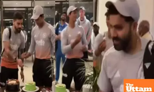 Rohit Sharmas fitness focus: Hitman folds hands as Yashasvi offers cake, viral video shows