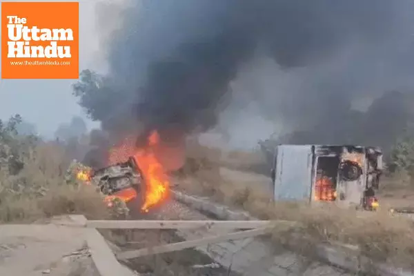 Farmers’ Protest Against Ethanol Factory Turns Violent in Hanumangarh; 14 Vehicles Torched, Internet Shut Down, MLA Injured Farmers’ Protest Against Ethanol Factory Turns Violent in Hanumangarh; 14 Vehicles Torched, Internet Shut Down, MLA Injured