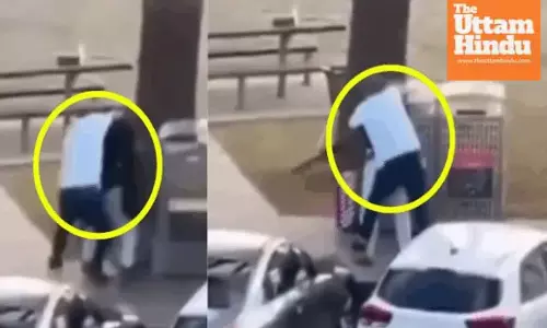 Attacker opened indiscriminate fire, man jumped in and snatched the gun