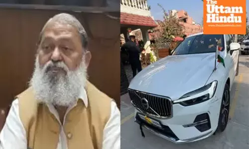 Major scare for Anil Vij as convoy rammed, minister’s car hit directly