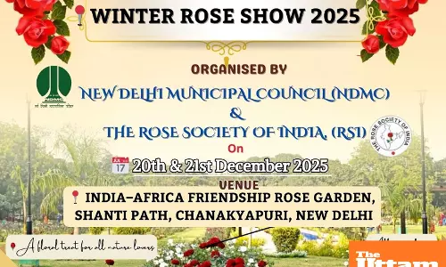 NDMC to organize “Winter Rose Show” at India-Africa Friendship Rose Garden, Chanakyapuri