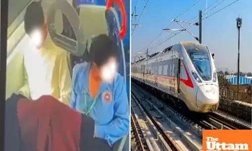 Video of couple’s obscene act on Namo Bharat train goes viral; case registered