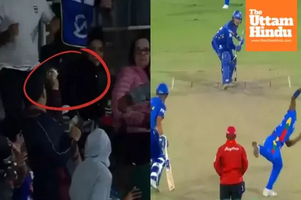 Fan hits jackpot on cricket field, becomes millionaire after one-handed catch; watch video Fan hits jackpot on cricket field, becomes millionaire after one-handed catch; watch video