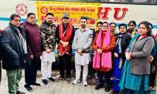 Hindu Ekta Manch Committee launches 43rd free bus pilgrimage to Chintpurni and Baglamukhi