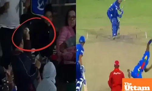 One-handed catch, life-changing win: Fan becomes millionaire overnight! watch video
