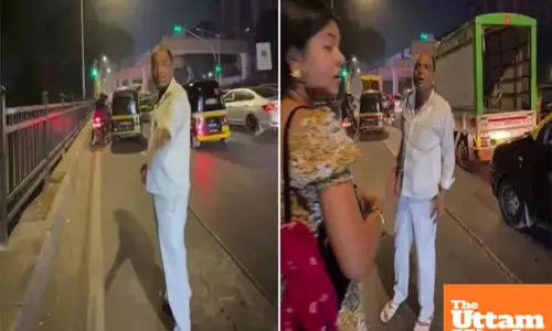 SHOCKING VIDEO: Mumbai auto driver threatens women, flees as police look on